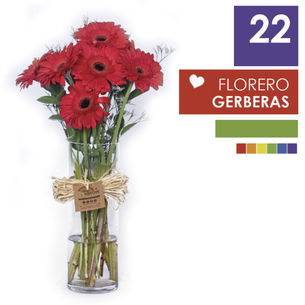 Florero de Gerberas