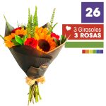 Ramo de Girasoles y Rosas