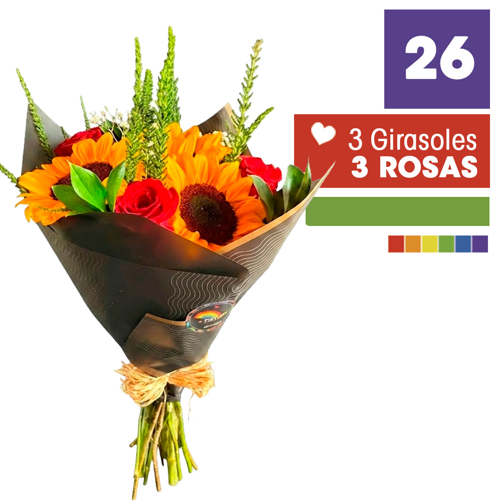producto_26_a Ramo de Girasoles y Rosas - Imagen 1
